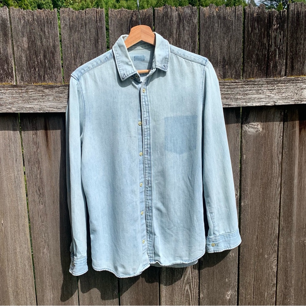 Perfectly distressed Denim Shirt - 100%  Cotton